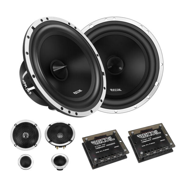 Recoil RPM365 6.5 INCH 3 WAY COMPONENT SPEAKER, ECHO PRO PREMIUM