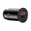 Baseus 30w metal car charger (USB A + C)