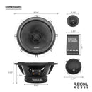 Recoil RD365 3-Way Component Speaker