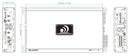 Massive BP800.4 V2 - 60 Watts RMS x 4 @ 4 Ohm 4 Channel Amplifier