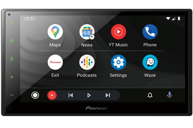 Pioneer DMH-A4450BT 6.8" AV Receiver with Apple CarPlay, Android Auto and Mirroring for Android