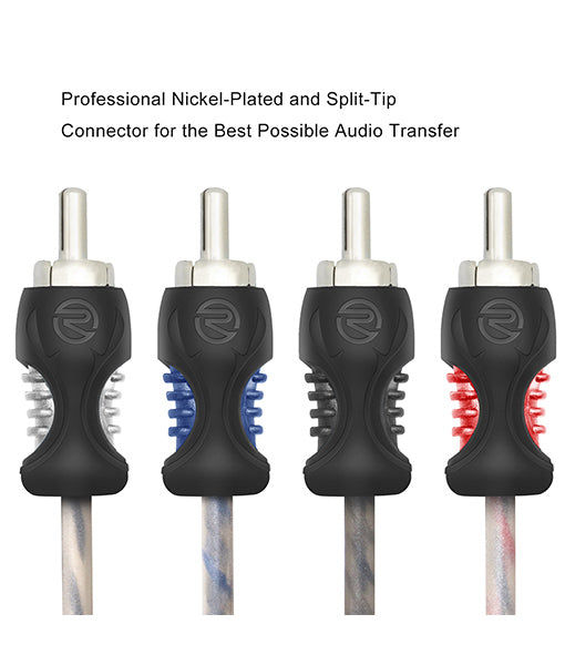 Recoil RCI417 Echo Series 17ft 4-Channel Twisted Pair OFC RCA Cable