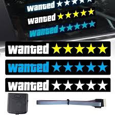 Wanted Glowing Car Sticker