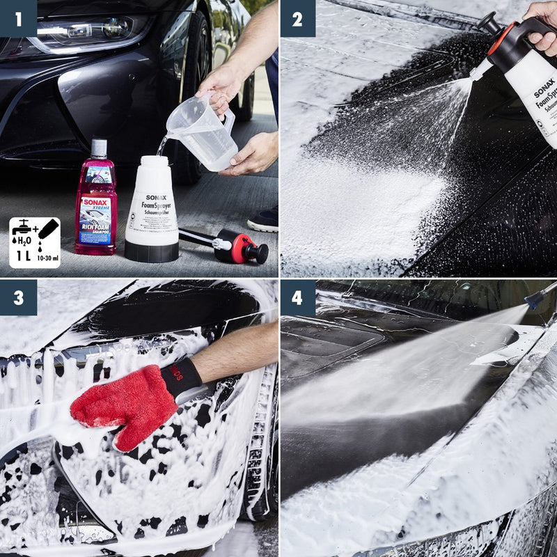SONAX XTREME Rich Foam Car Shampoo With Heavy Suds 1L