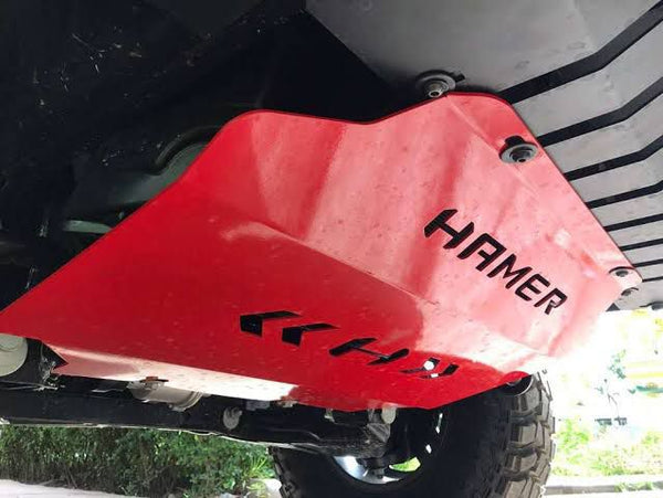 Toyota Hilux Revo Hamer Front Bumper Skid Plate Red - Model 2016-2021