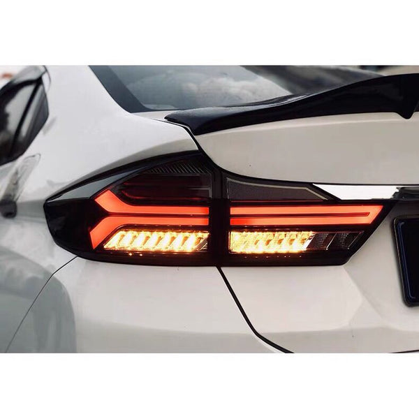 Honda Ciity New Audi Style Back Lamps Smoke - Model 2021-2022