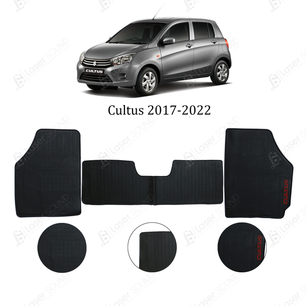 Suzuki Cultus 2017-2022 Rubber Floor Mats Black