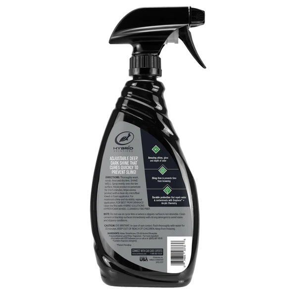 Turtle HYBRID SOLUTIONS GRAPHENE ACRYLIC TIRE SHINE SPRAY COATING 23OZ