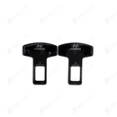 Mini Metal Seat Belt Clips Black - Pair | Car Safety Belt Buckle Alarm Canceler Stopper(Suzuki TRD Hyundai Honda MG)