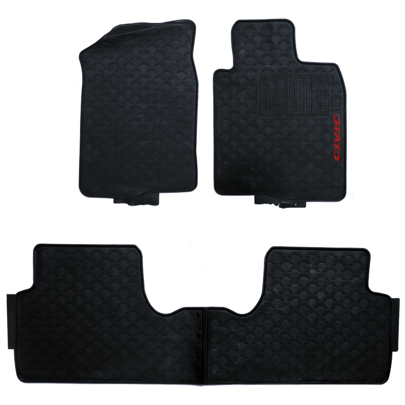 Honda Civic 2012-2016 Rubber Floor Mats Black