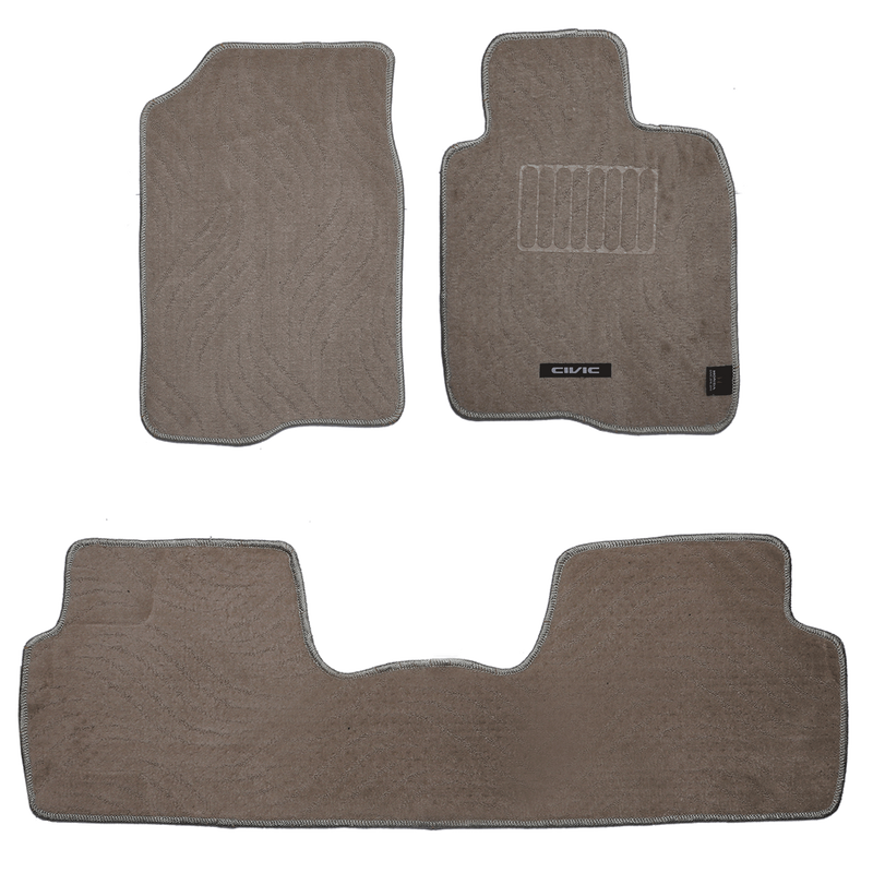 Honda Civic 2016-2021 Carpet Floor Mats Beige