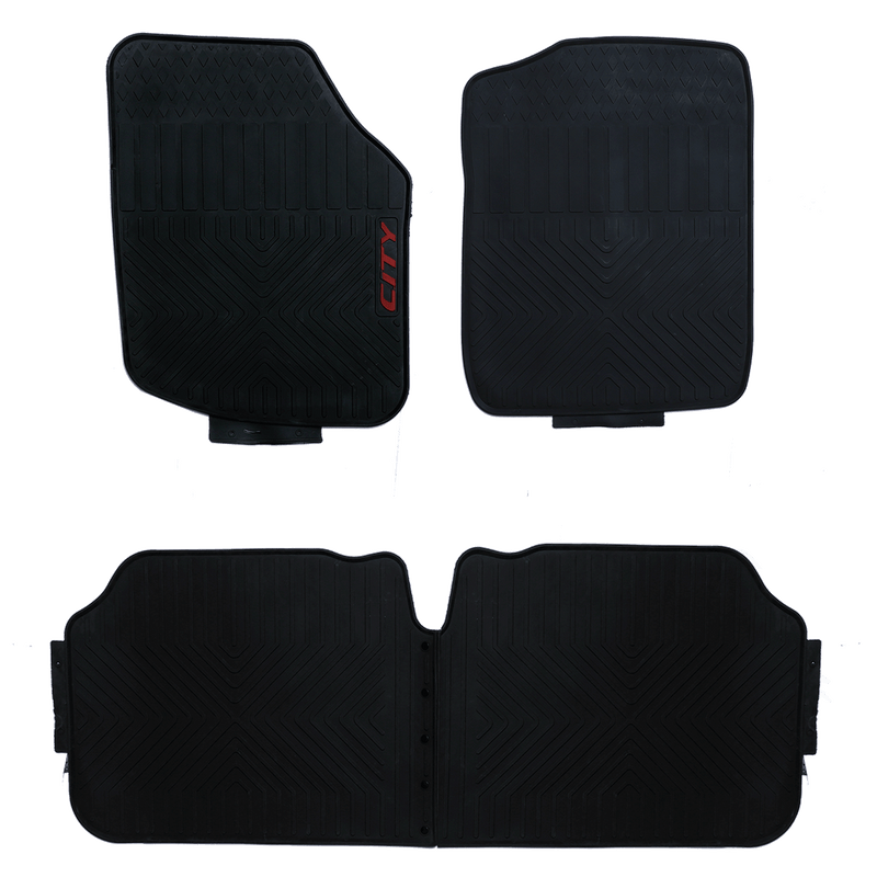 Honda City 2009-2021 Rubber Floor Mats Black