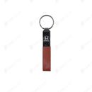 Honda Straight Line Chrome Leather Keychain