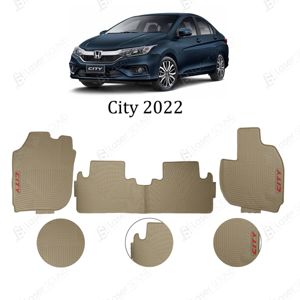 Honda City 2022 Premium Rubber Mat Black