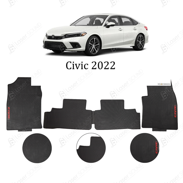 Honda Civic 2022 Pvc  Rubber Floor  Mat