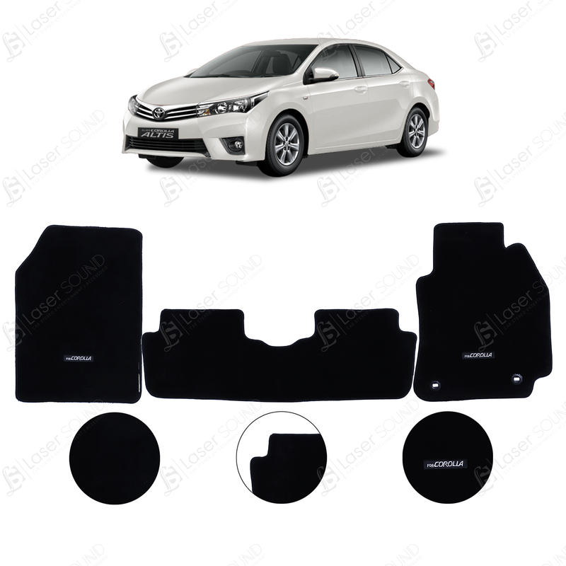 Toyota Corolla 2015-2021 Carpet Floor Mats Black