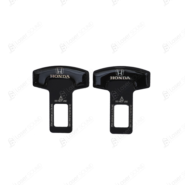 Mini Metal Seat Belt Clips Black - Pair | Car Safety Belt Buckle Alarm Canceler Stopper(Suzuki TRD Hyundai Honda MG)