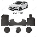 Honda Civic 2016-2021 FLOOR RUBBER Mat / LATEX ANTI SLIP SILICONE BLACK