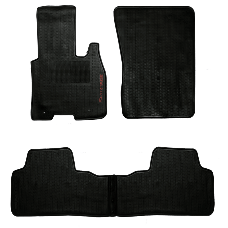 Kia Sportage Rubber Floor Mats Black