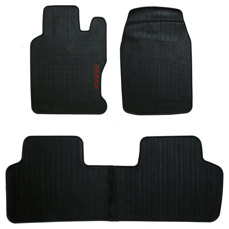 Honda Civic 2017-2021 Rubber Floor Mats Black