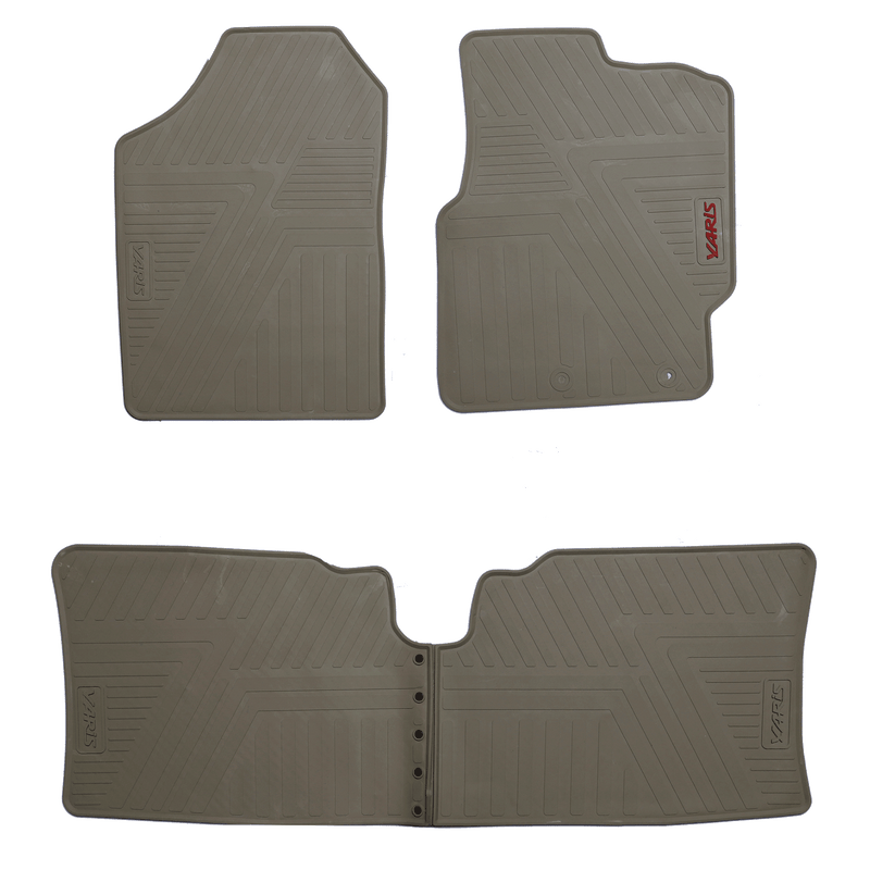 Toyota Yaris 2020-2022  Rubber Floor Mats Beige