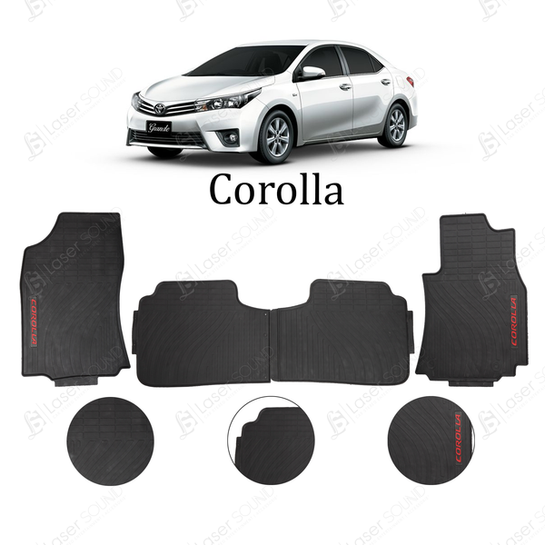 TOYOTA COROLLA RUBBER PVC FLOOR MATS 2017 -2021