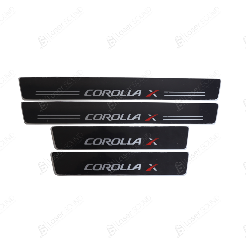 Toyota Corolla X Glass LED Sill Plates / Skuff LED Panels - Model 2017-2021