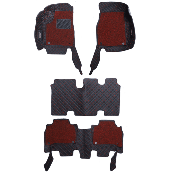 Toyota Land Cruiser 2008-2015 9d Floor Mats Black/Red