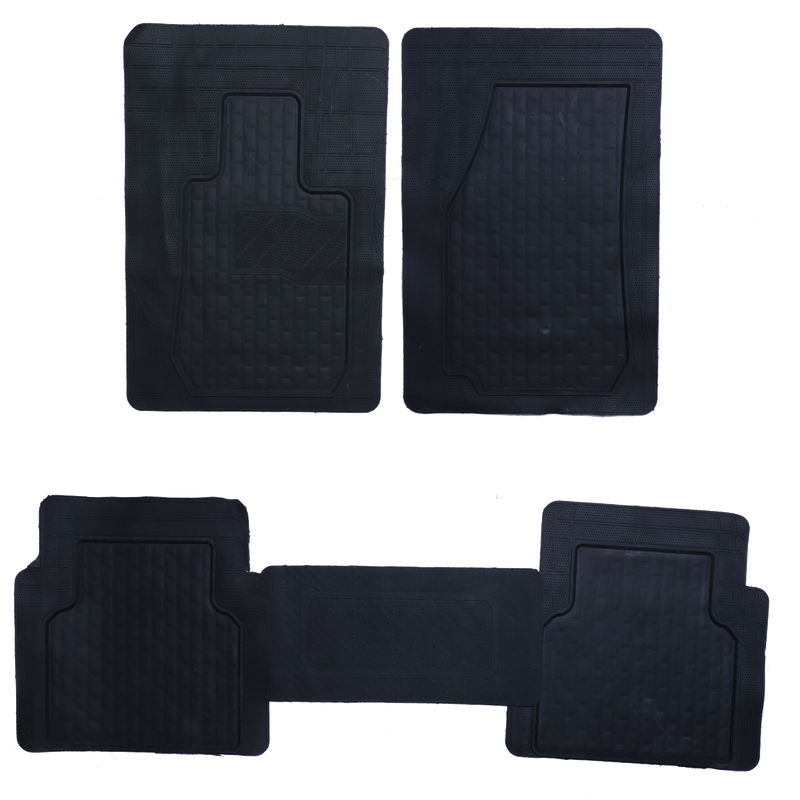 Universal Rubber Floor Mats Black