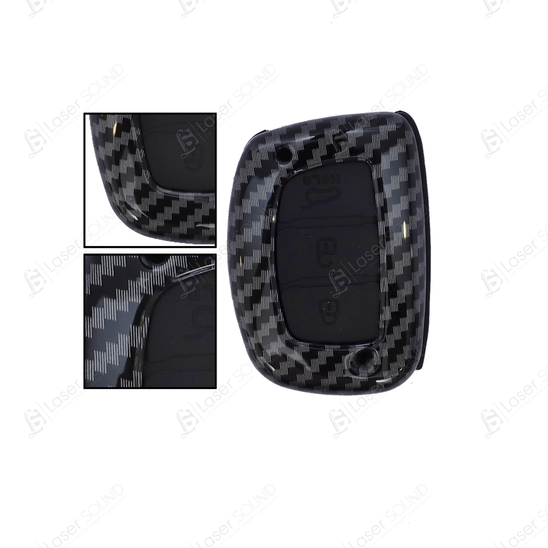 Hyundai Elantra Carbon Fiber Key Cover with 3 buttons