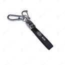 Slim Chrome Leather Keychain With Logo (Changan-Kia-MG)