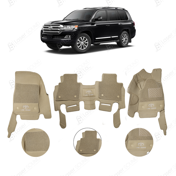 Land Cruiser Fj200 9d Floor Mat Beige 3PC