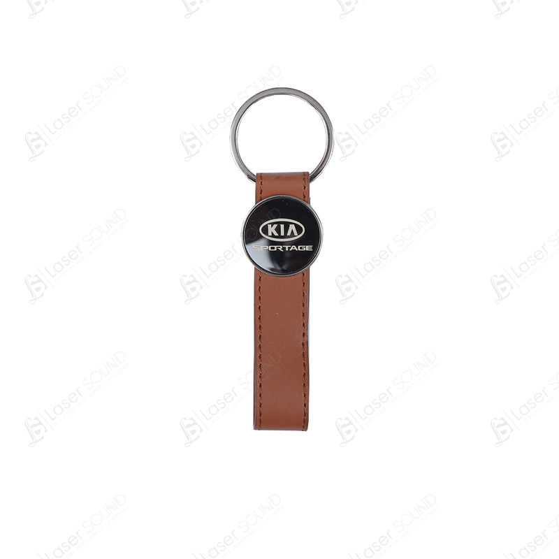 Logo Leather Keychain With Key ring | Key Chains (Honda-Kia-MG-Suzuki)