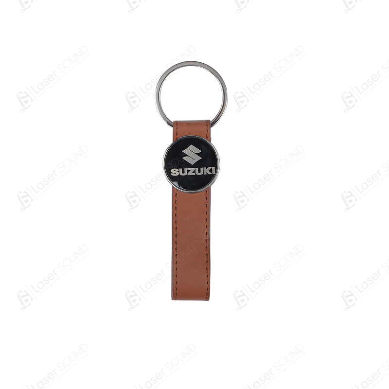 Logo Leather Keychain With Key ring | Key Chains (Honda-Kia-MG-Suzuki)