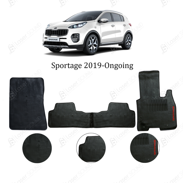 Kia Sportage Rubber Floor Mats Black