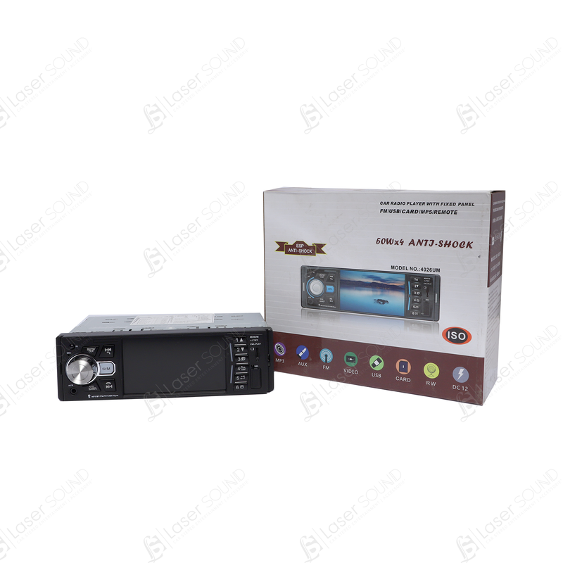 Rock Star High Power MP3 Car Player with Fixed Panel
