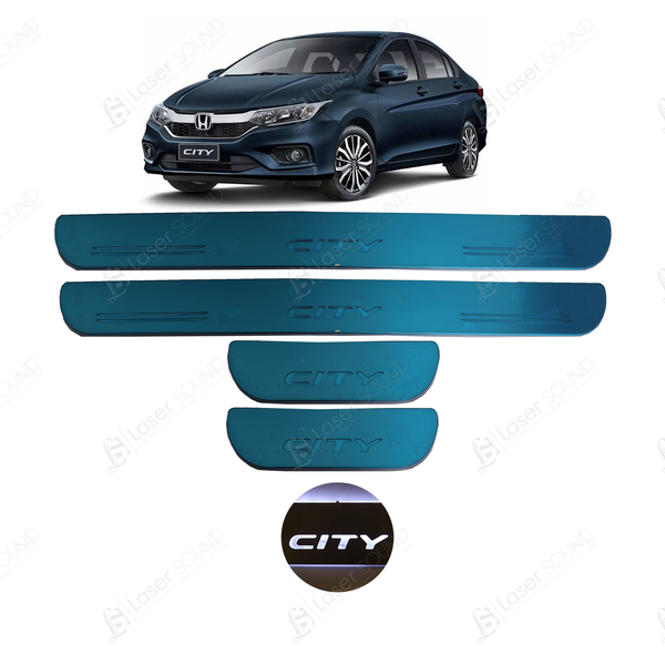 Honda City 2022 Glass LED Sill Plates / Skuff LED panels