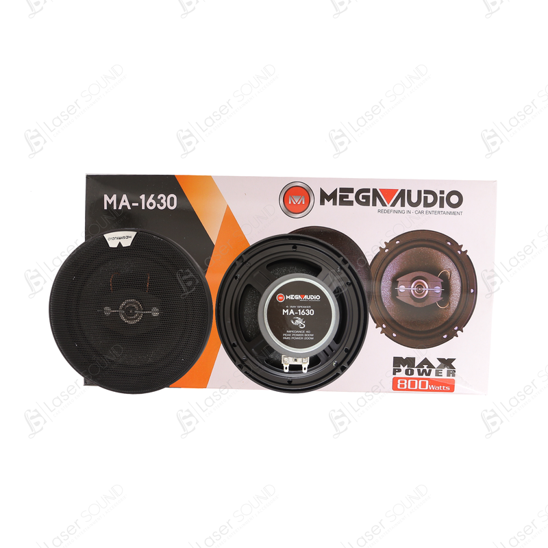 Mega Audio Max Power 800W 4 Way Speakers | MA-1630 | MA-1625