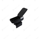 Arm Rest with Chrome Grey Universal With Red Stiching | Center Console Storage Box | Center Console | Elbow Rest Arm Holder