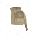 Honda Civic 9D Floor Mats Beige With Beige Grass 3 Pcs - Model 2016-2021