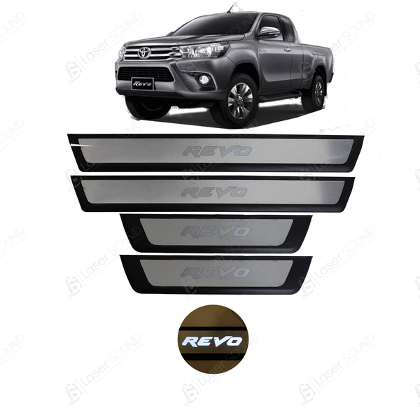 Toyota Revo LED Door Sill Protector Plates – Door Sill Scuff Plate