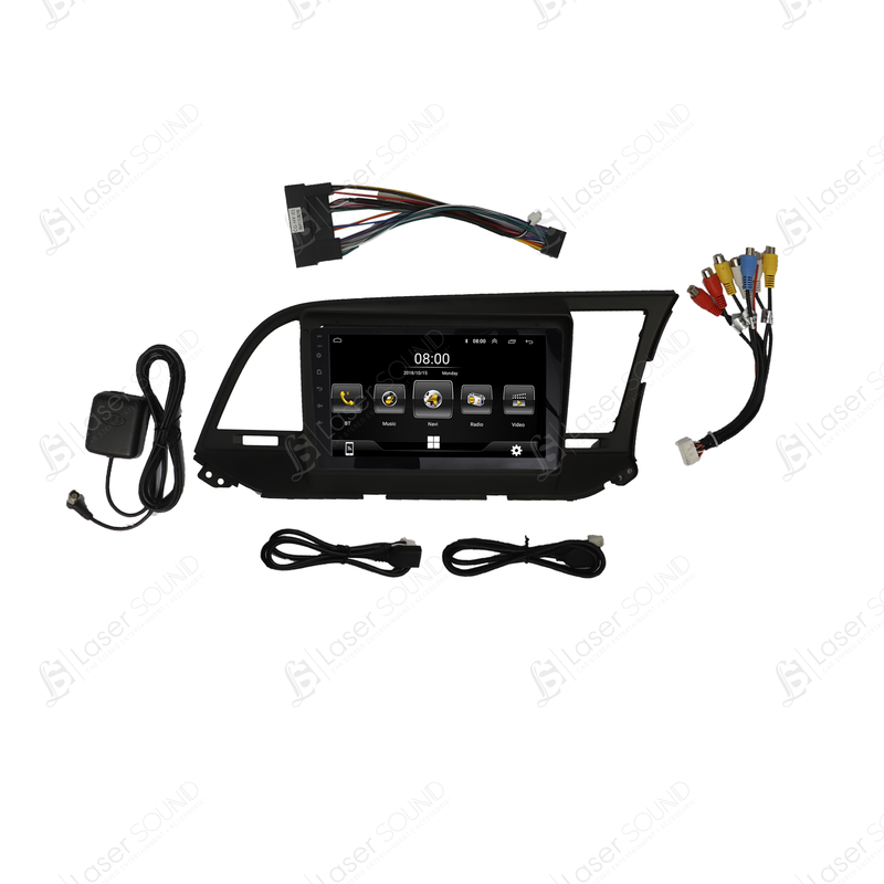 Hyundai Elantra Android Panel HD Player IPS Display Multimedia System