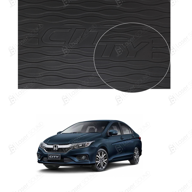 Honda City PVC Trunk Mat Black 2021