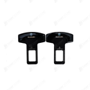 Mini Metal Seat Belt Clips Black - Pair | Car Safety Belt Buckle Alarm Canceler Stopper(Suzuki TRD Hyundai Honda MG)