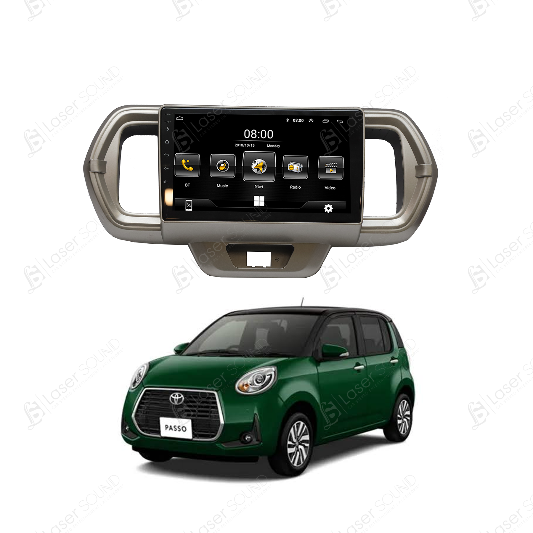 Toyota Passo 2016-2021 Android IPS Multimedia Player