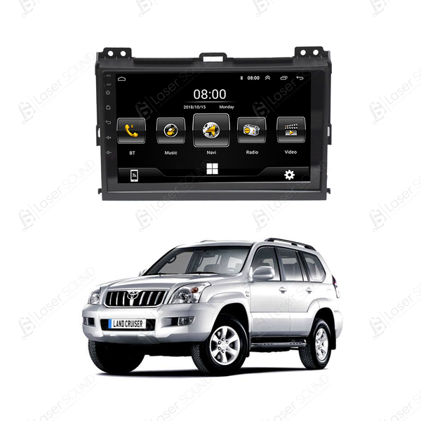 Toyota Prado 2002- 2009 Android Panel HD Player Display Multimedia System