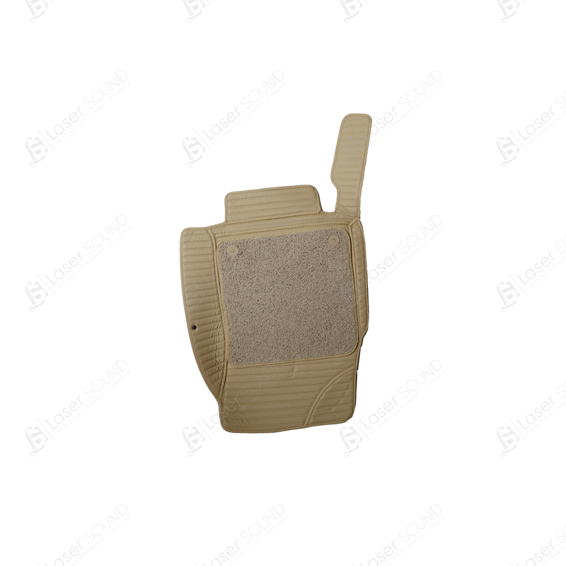 Toyota Corolla 9D Floor Mats Beige With Beige Grass 3 Pcs- Model 2018-2022