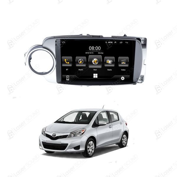 Toyota Vitz 2011 to 2015 Android Panel HD Player IPS Display Multimedia System