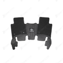 Toyota Fortuner 9D Floor Mat Black - Beige 3pc Model (2016-2021)