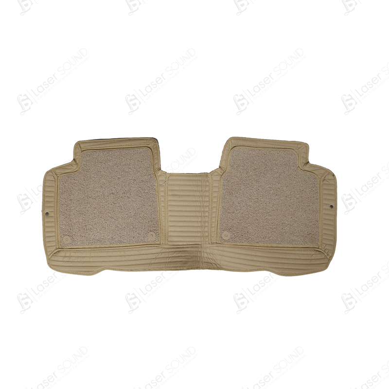 Toyota Corolla 9D Floor Mats Beige With Beige Grass 3 Pcs- Model 2018-2022